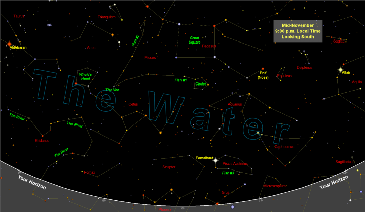 Night Sky Map for November 2024 Almanac